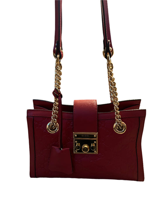 Gucci Red Padlock Bag