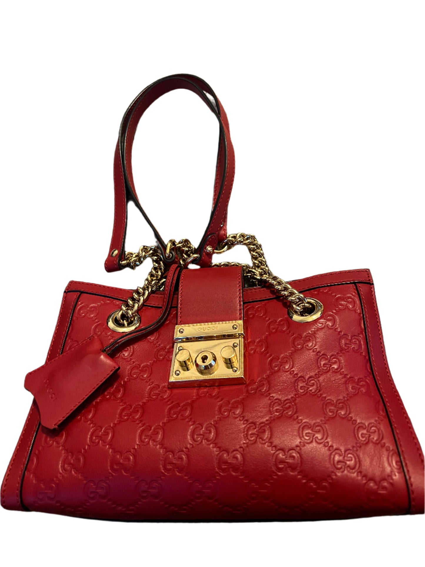 Gucci Red Padlock Bag
