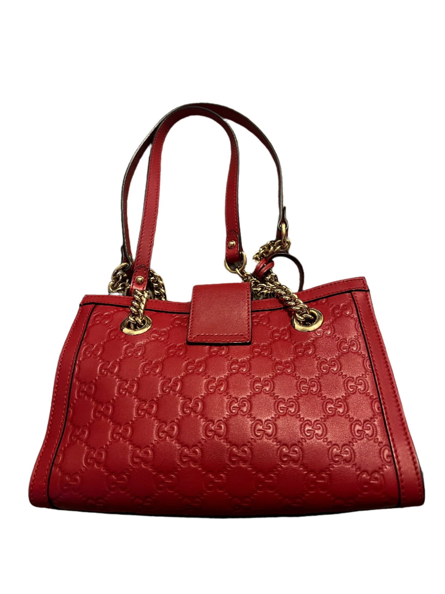 Gucci Red Padlock Bag