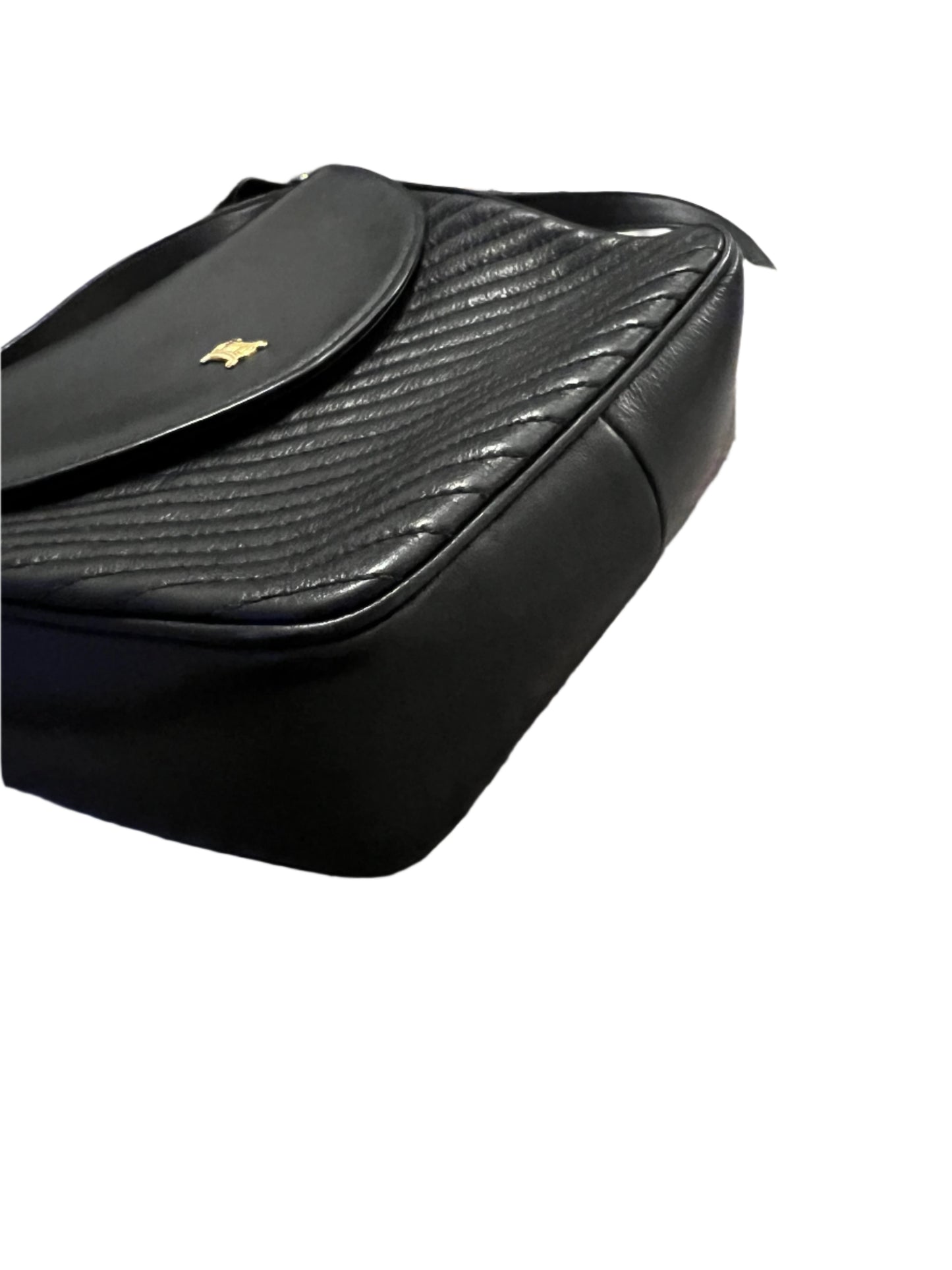 Celine Vintage Black Leather Bag