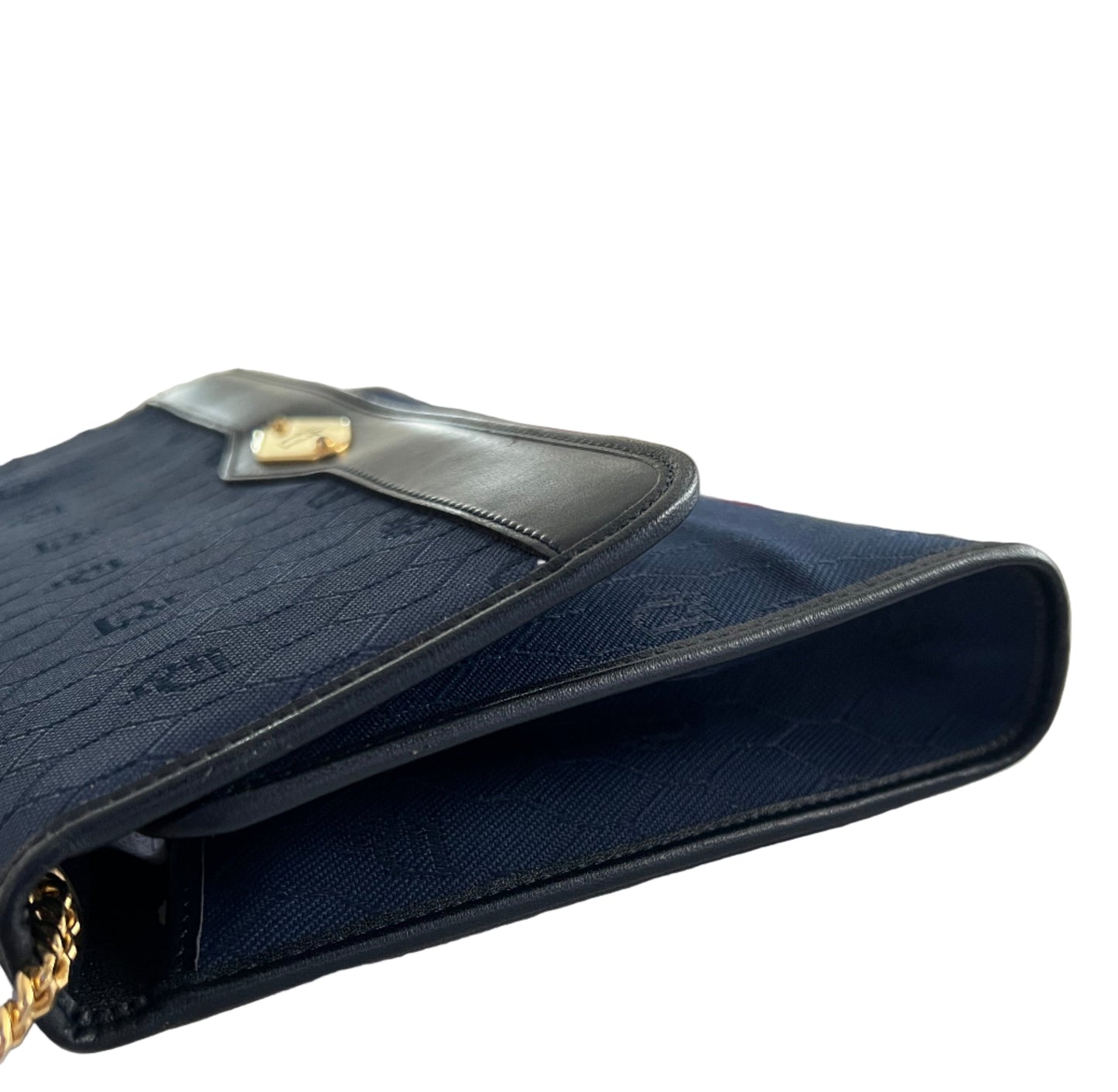 Dior Vintage Navy Trotter Shoulder Bag