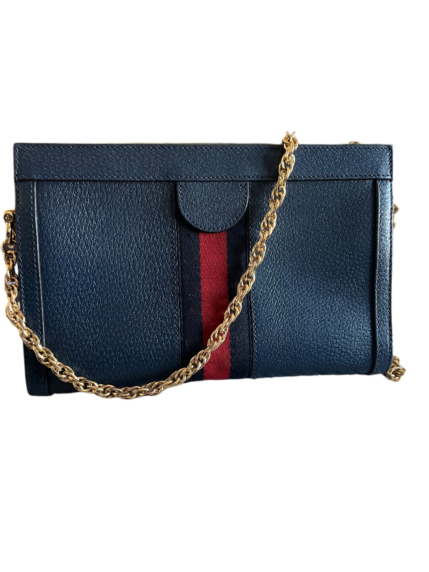 Gucci Ophidia Navy Leather Bag Small