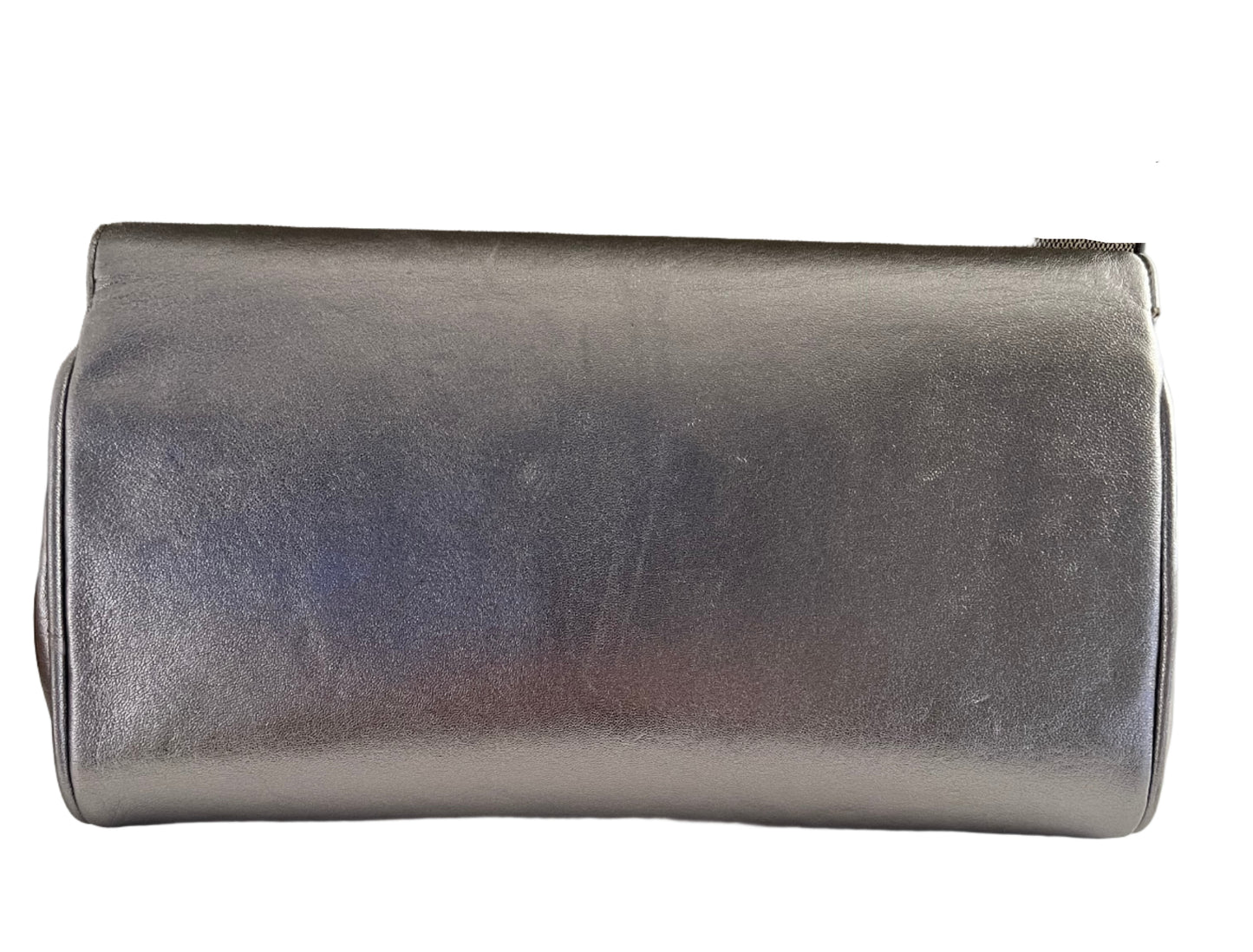 Celine Silver Vintage Leather Clutch
