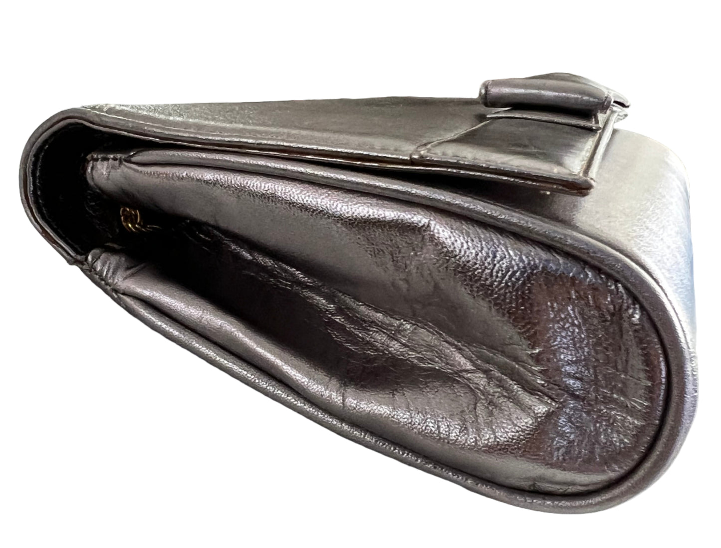 Celine Silver Vintage Leather Clutch