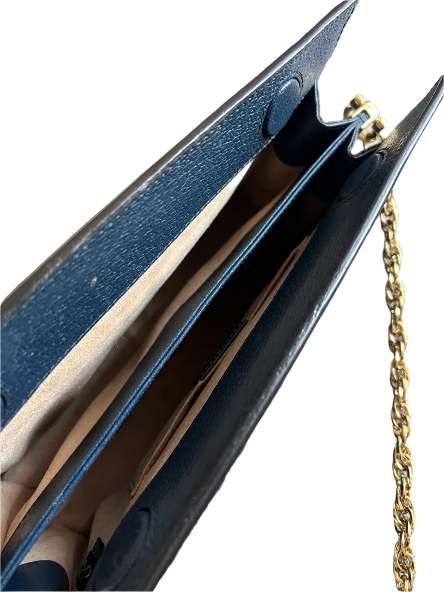 Gucci Ophidia Navy Leather Bag Small