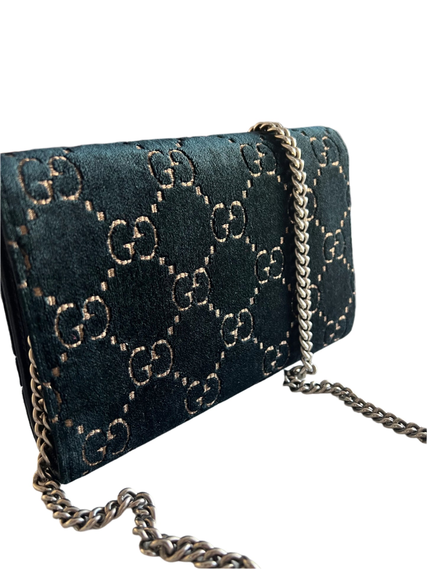 Gucci Velvet Dionysus Wallet on Chain