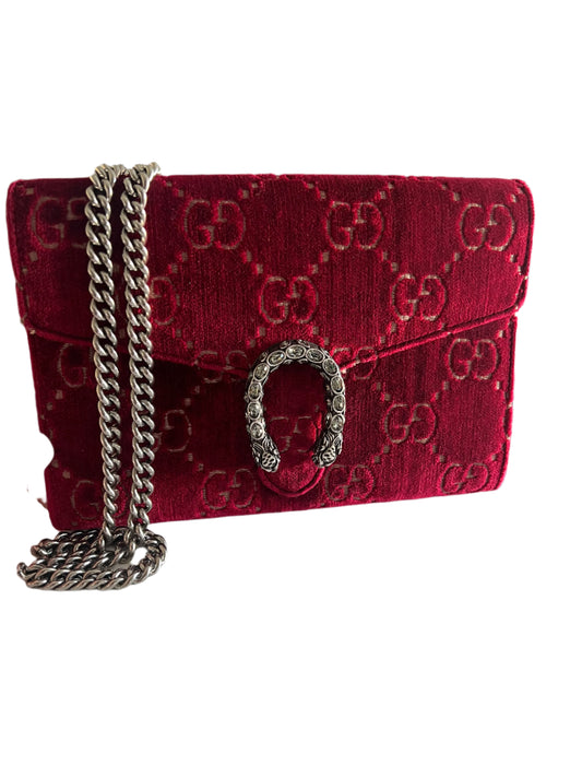 Gucci Velvet Dionysus Wallet on Chain