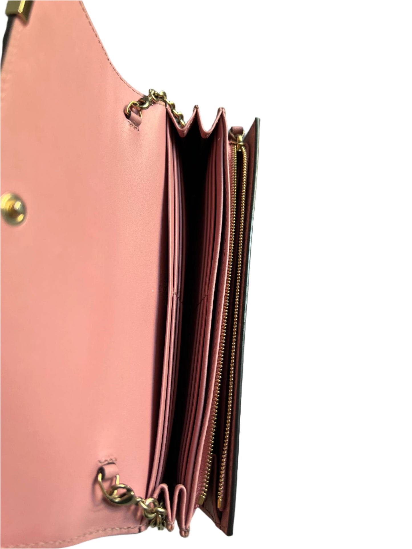 Gucci Embossed Leather Guccissima Signature Dice Pink Wallet