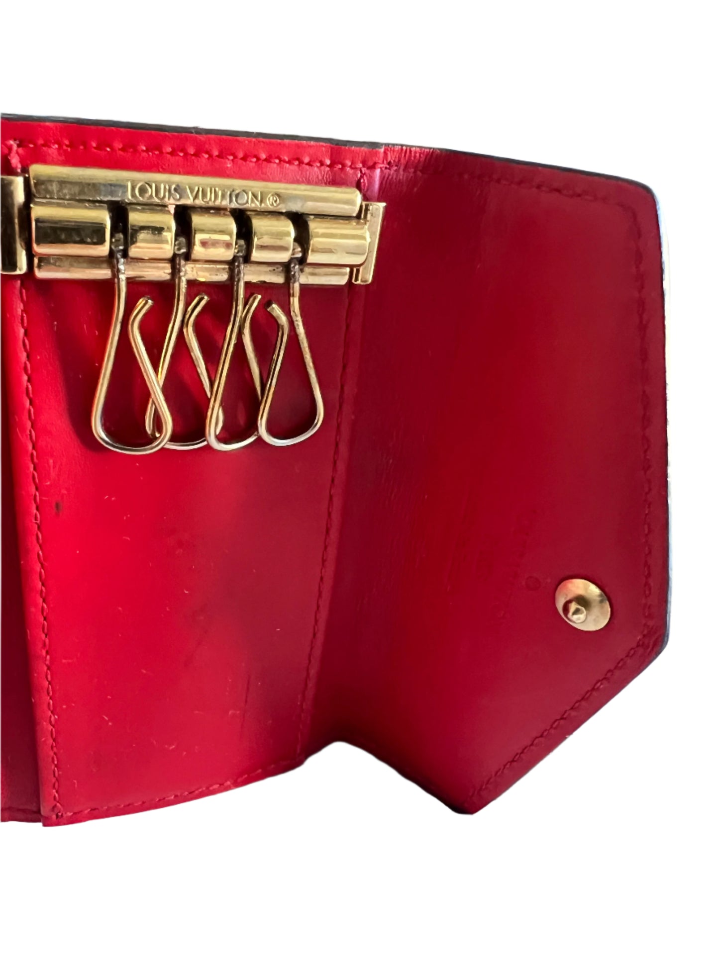 Louis Vuitton Red Vernis Key Holder