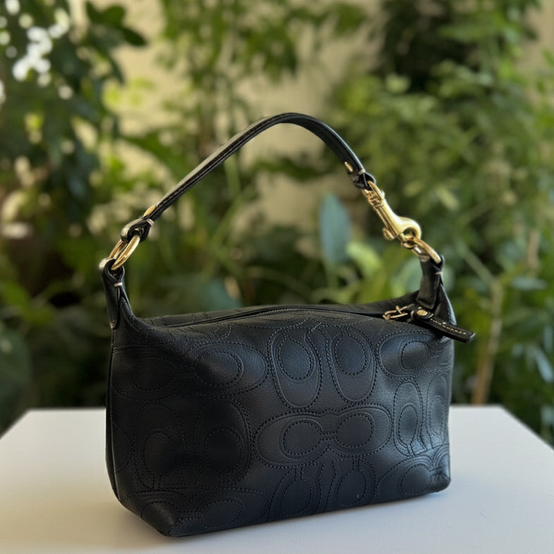 Coach Embossed Leather Mini Bag