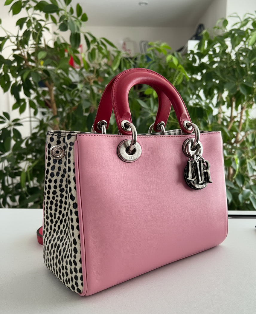 Dior Python Trimmed Diorissima Small Tote