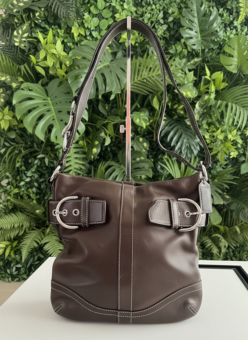 Coach Brown Leather Shoulder