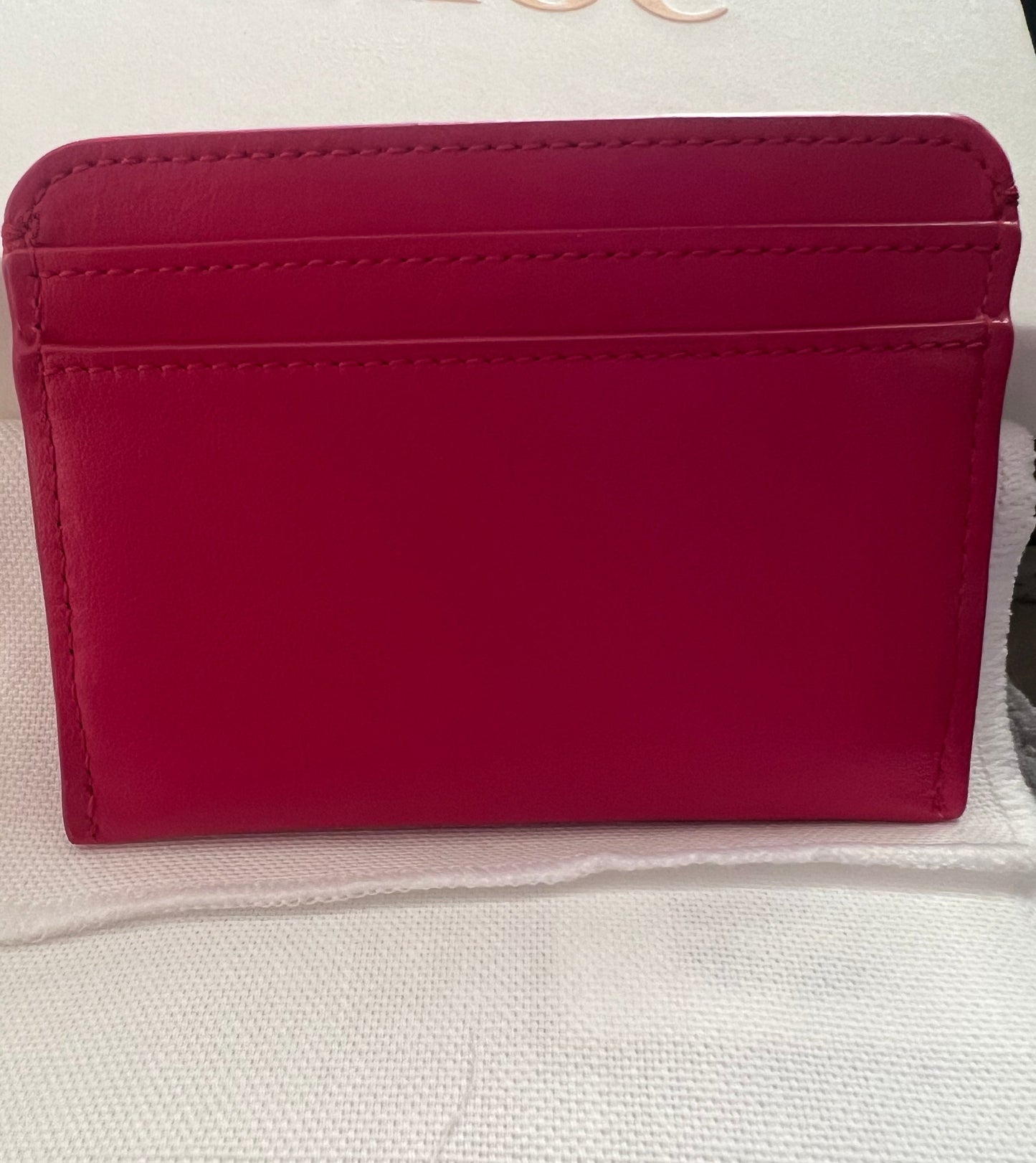Chloe Raspberry Card Holder Full Set