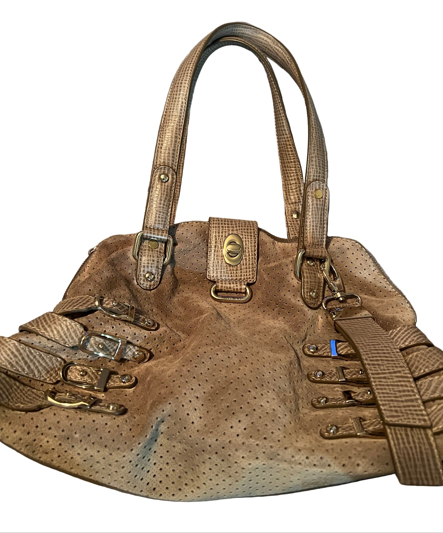 PREVIEW - DROP NEXT TIKTOK LIVE - Jimmy Choo Perforated Blythe Leather Bag
