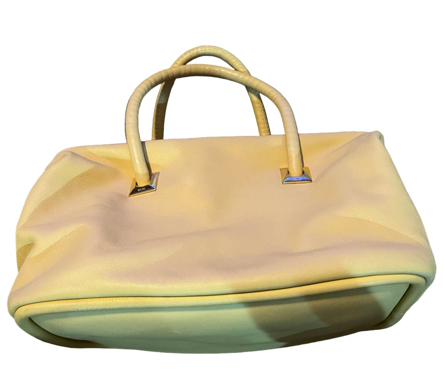 PREVIEW - DROP NEXT TIKTOK LIVE - Celine Vintage Pale Yellow Boston Bag