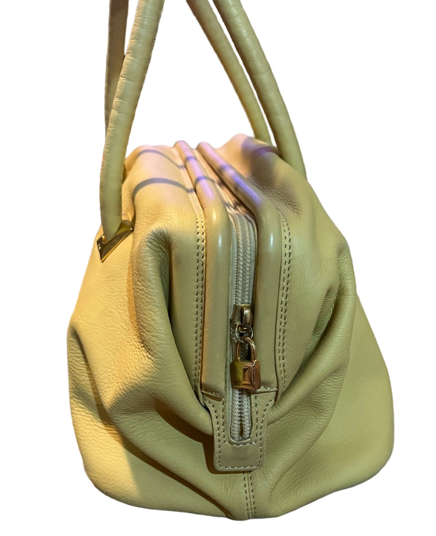 PREVIEW - DROP NEXT TIKTOK LIVE - Celine Vintage Pale Yellow Boston Bag