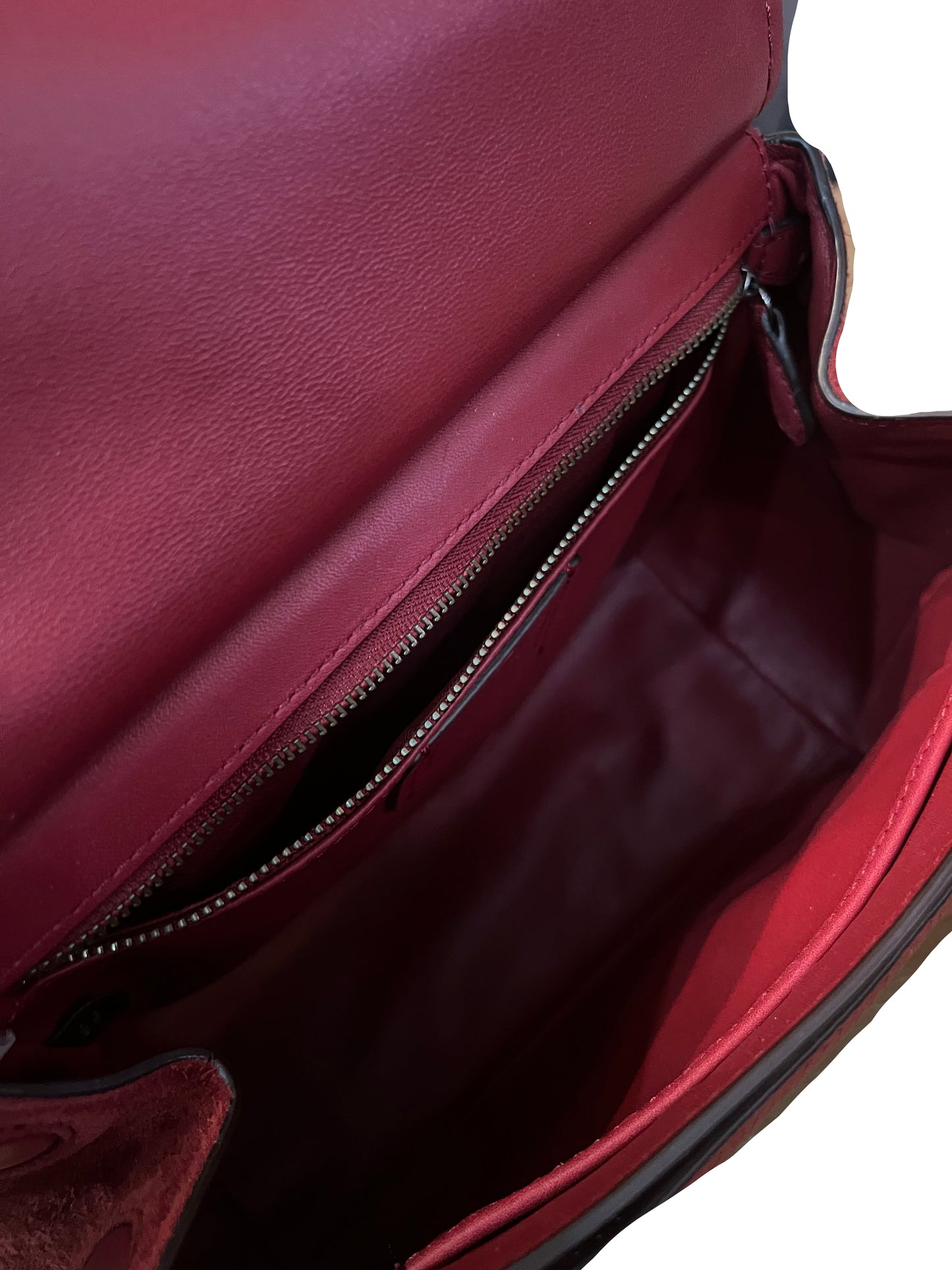 Coach Red Top Handle Leather Drifter