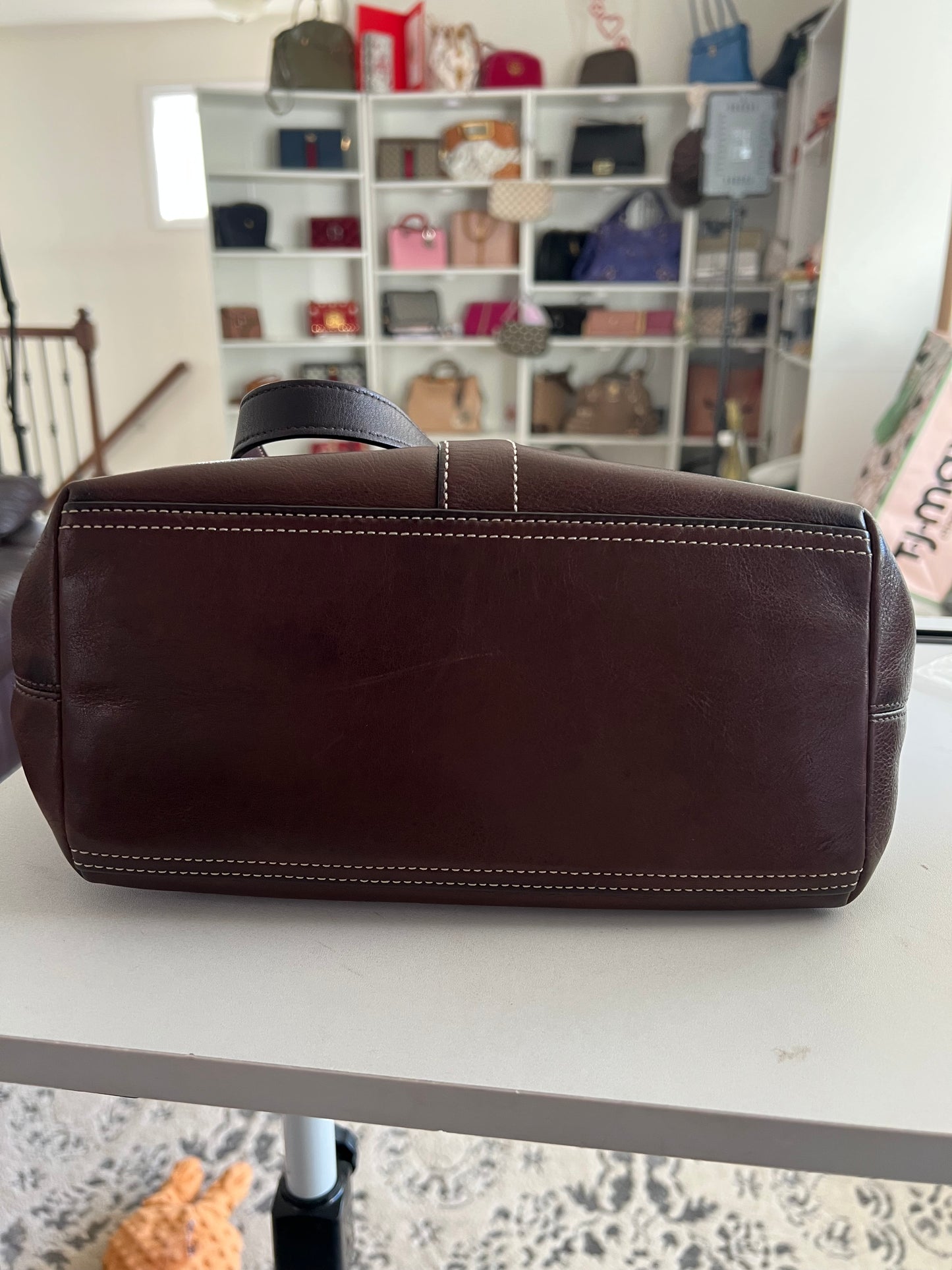 Coach Lily Legacy Brown Leather