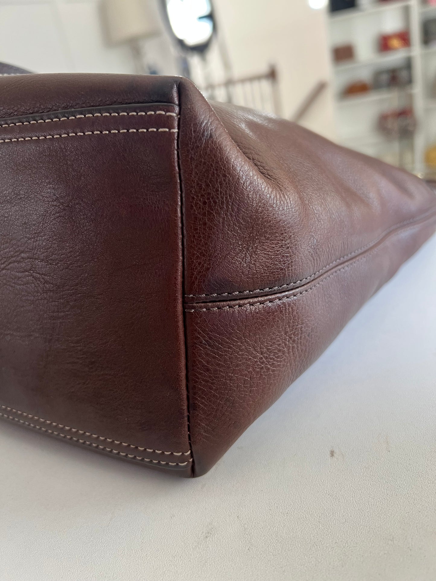 Coach Lily Legacy Brown Leather
