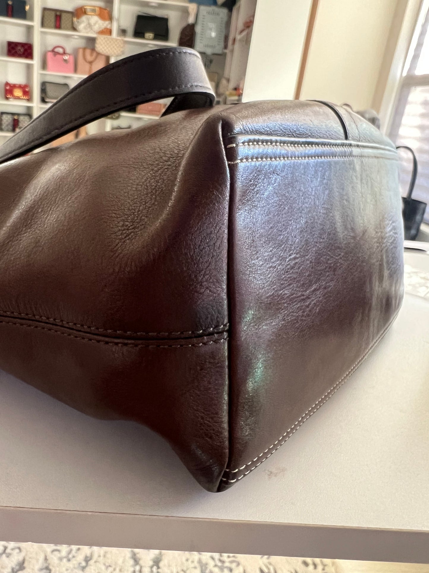 Coach Lily Legacy Brown Leather