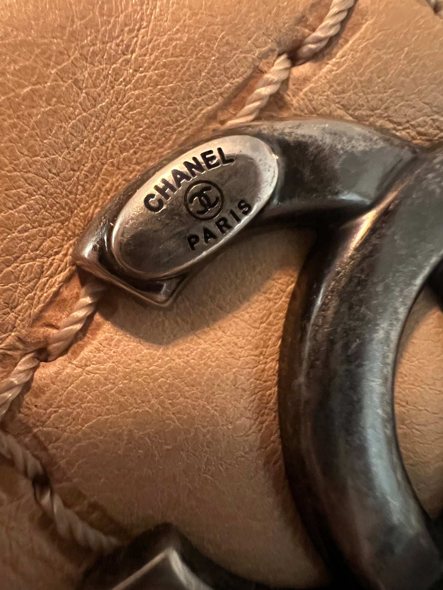 Chanel Beige Wild Stitch Tote