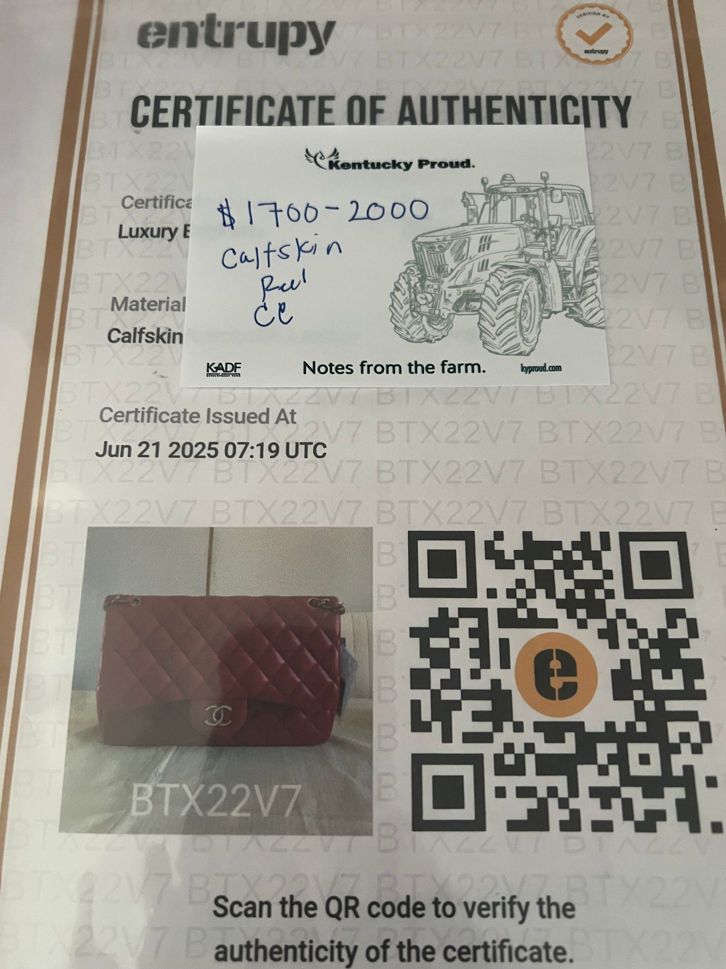 Chanel Red Calfskin Jumbo Double Flap