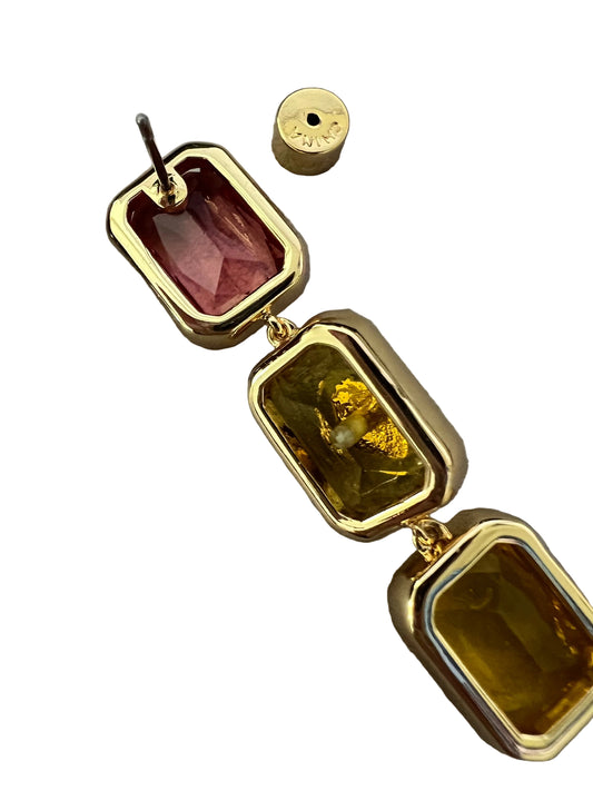 Kurt Geiger Rainbow Stone Drop Earrings