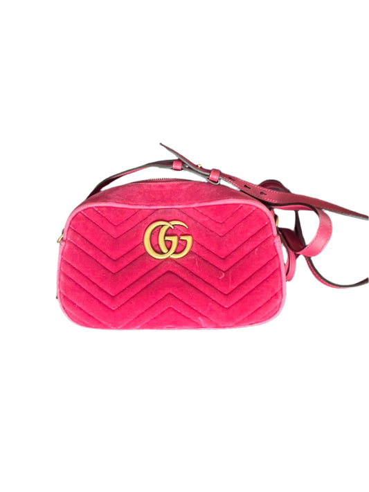 Gucci Velvet Marmont Camera Bag