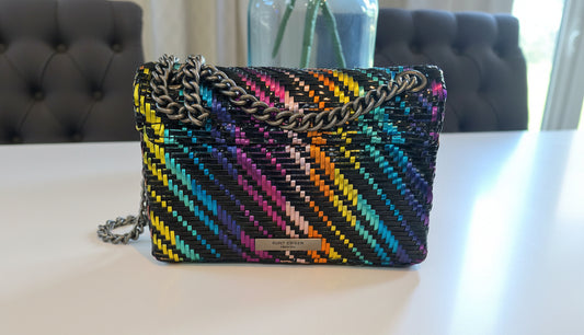 Kurt Geiger Rainbow Woven Leather Kensington