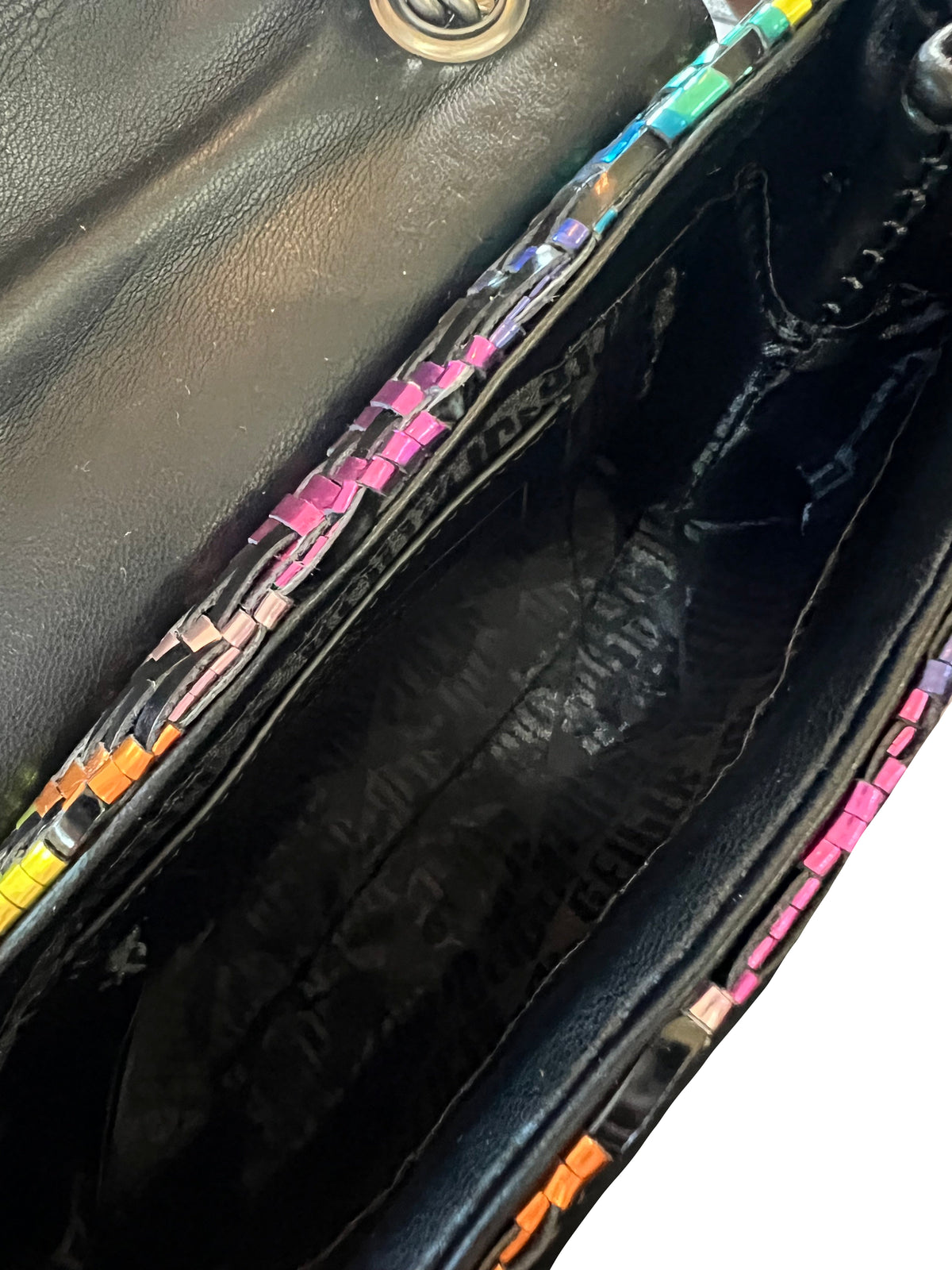 Kurt Geiger Rainbow Woven Leather Kensington
