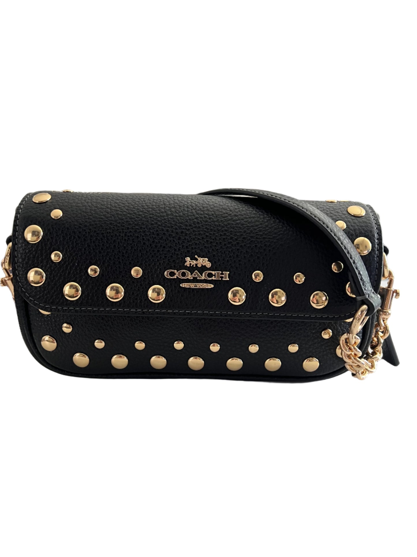 Coach Studded Hadley Shoulder Bag