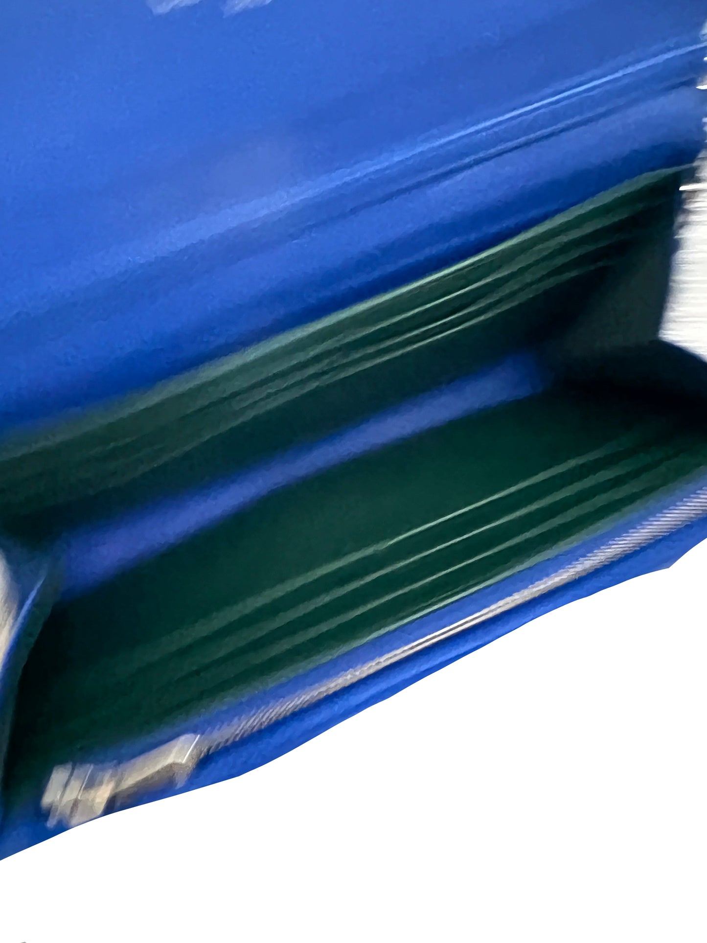 Dior Blue Cannage Wallet on Chain
