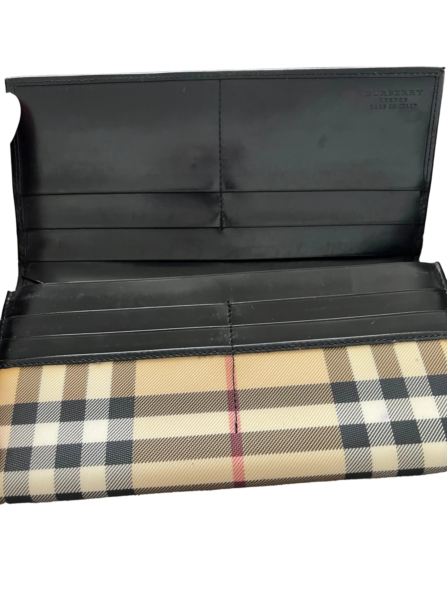Burberry Nova Check Coated Canvas Wallet