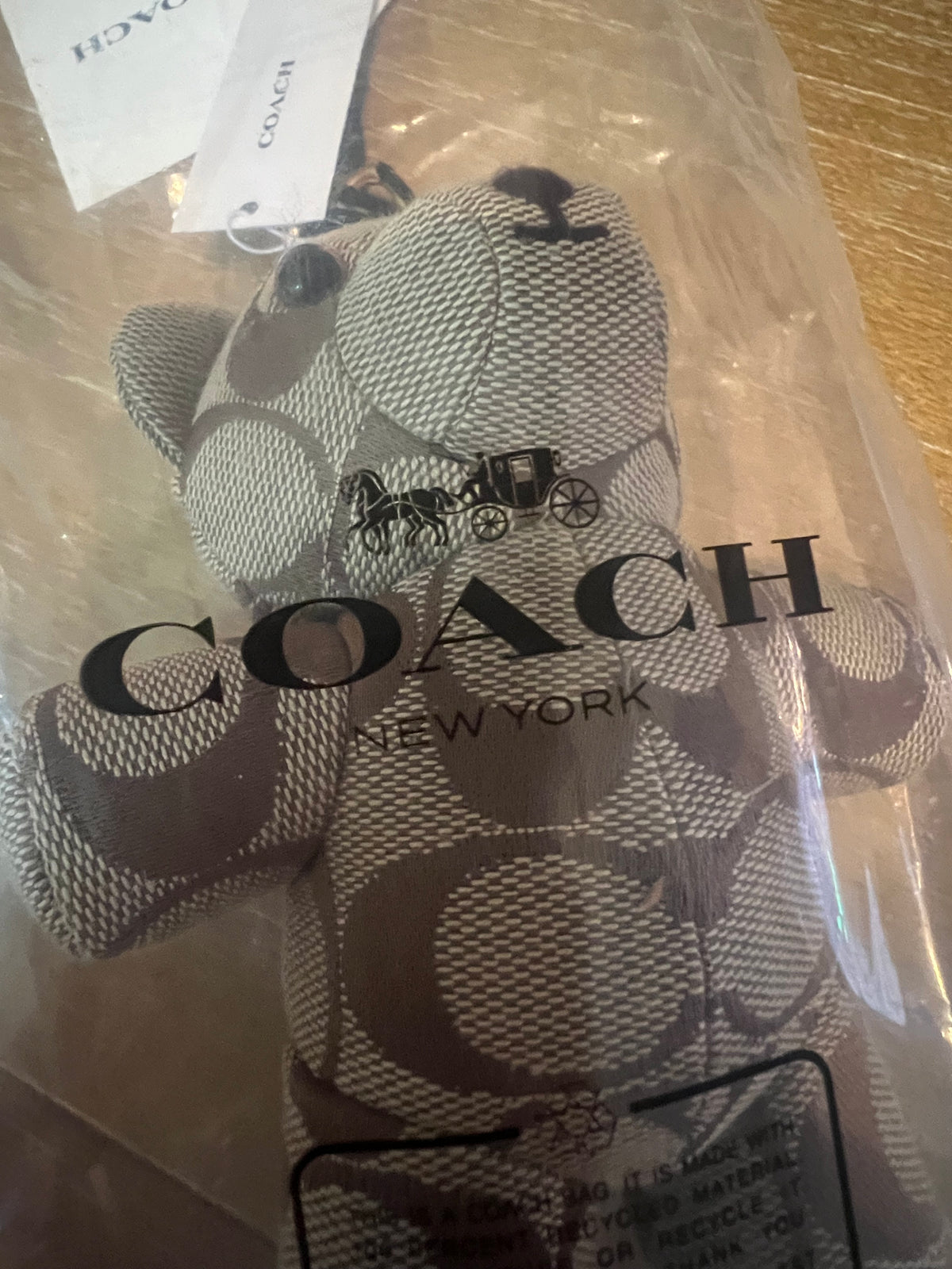 Coach Signature Bear Bag Charm