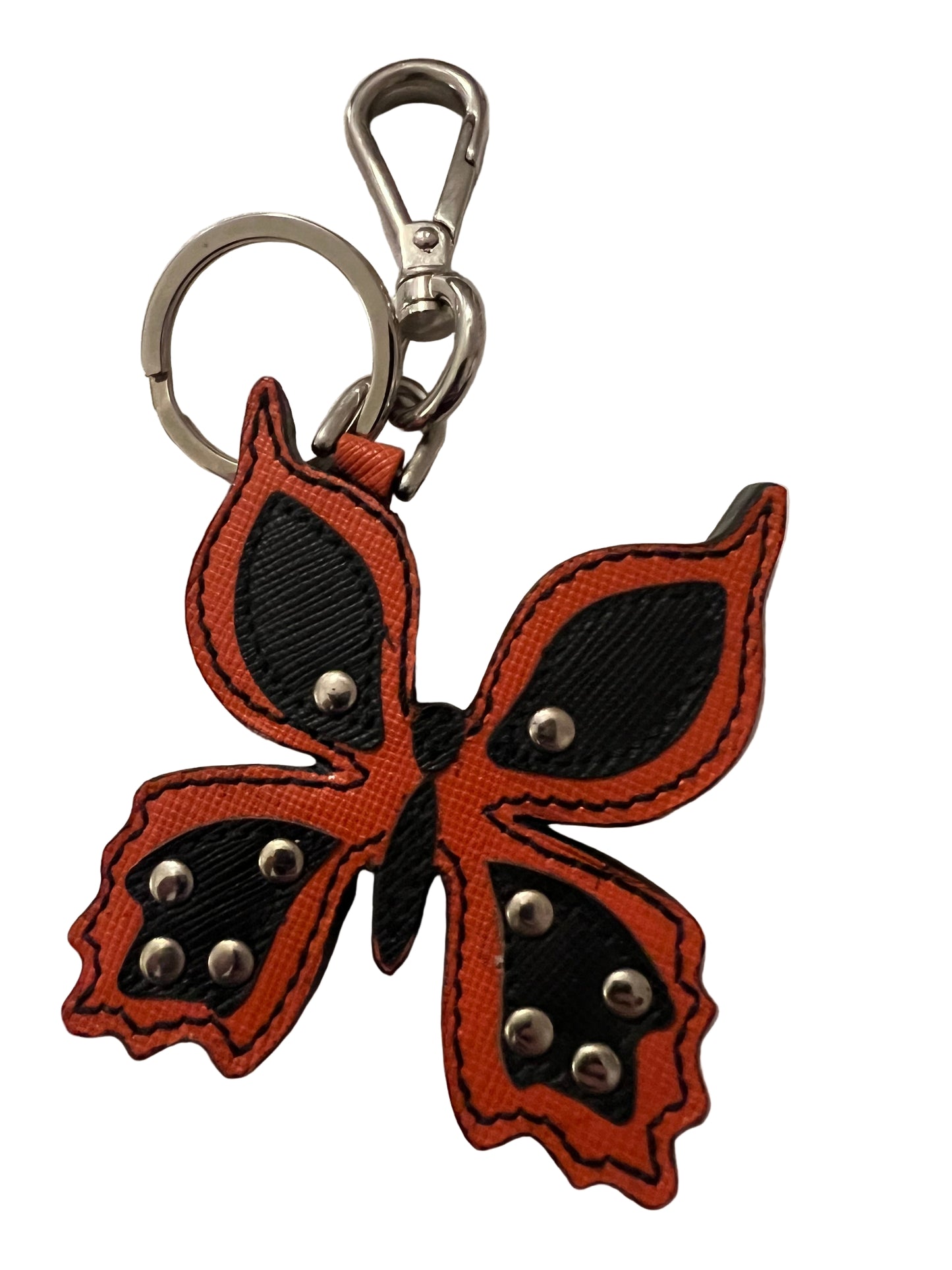 Prada Leather Butterfly Bag Charm
