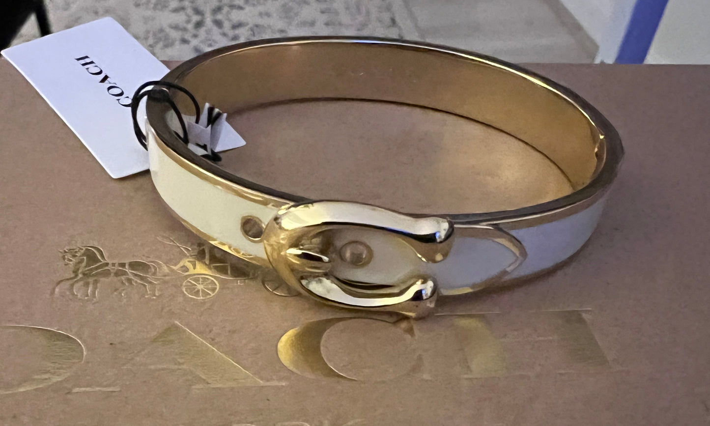 Coach Buckle Enamel Bracelet