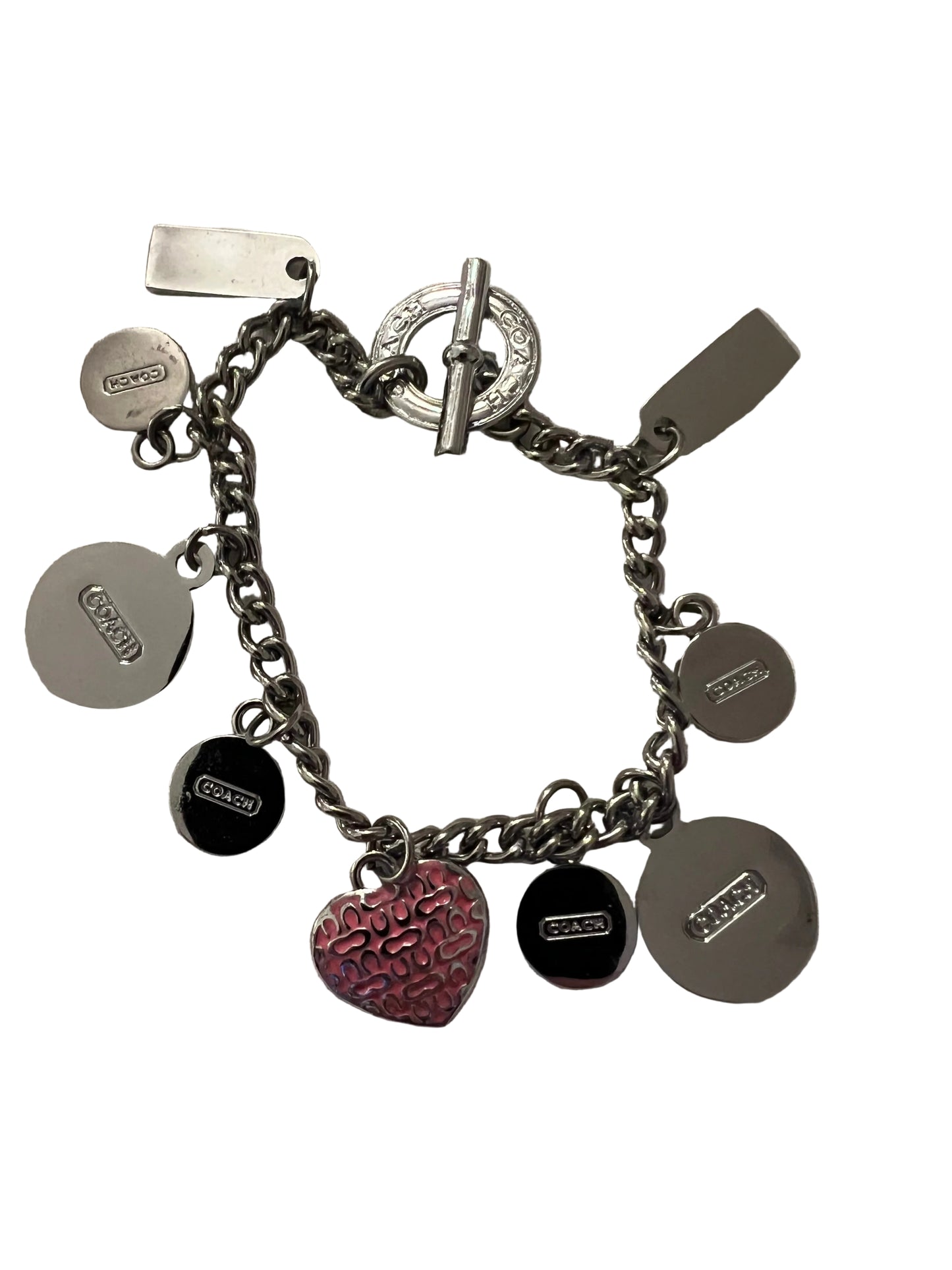 Coach Vintage Silver Charm Bracelet