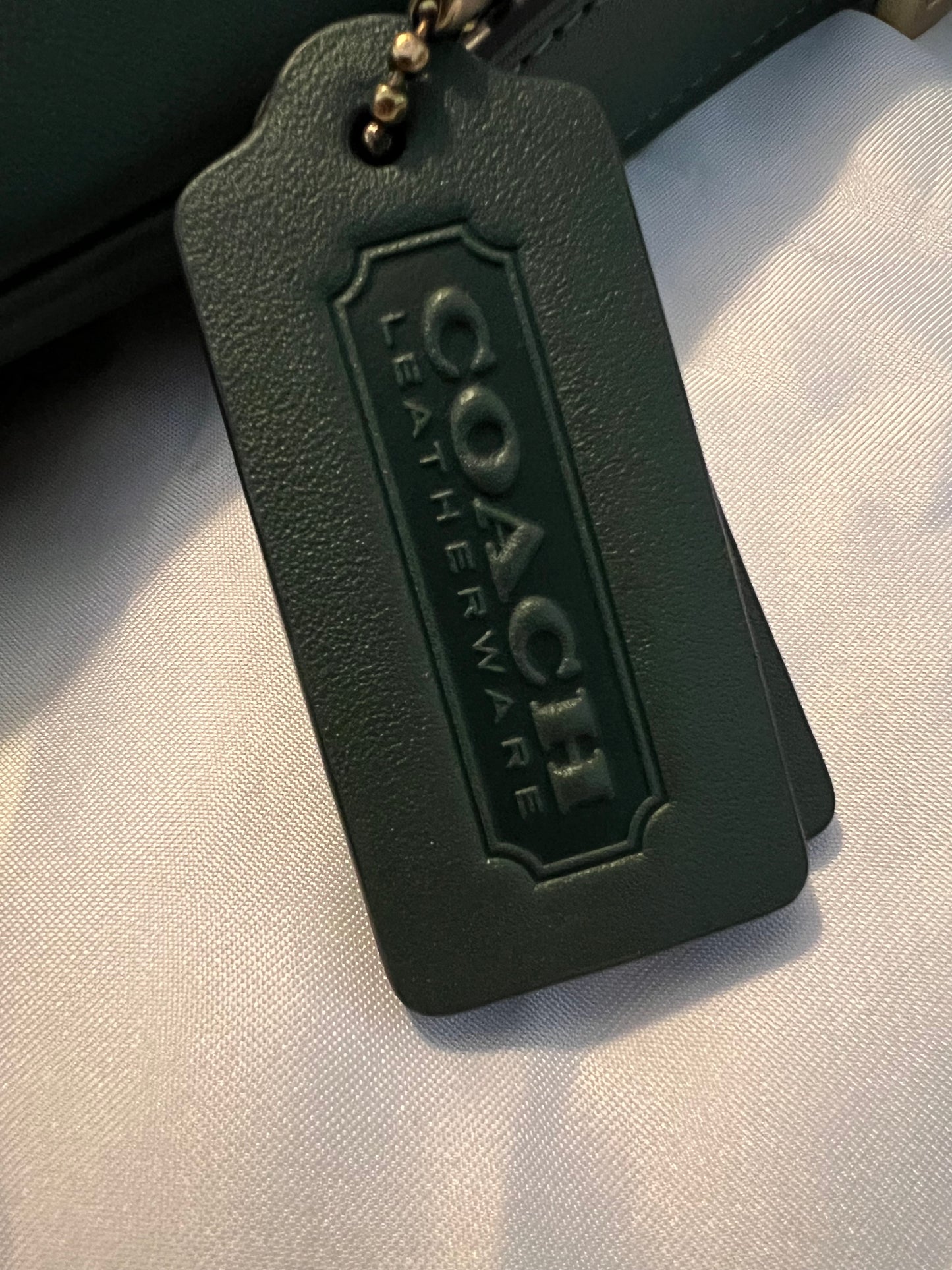 Coach Green Leather Hampton