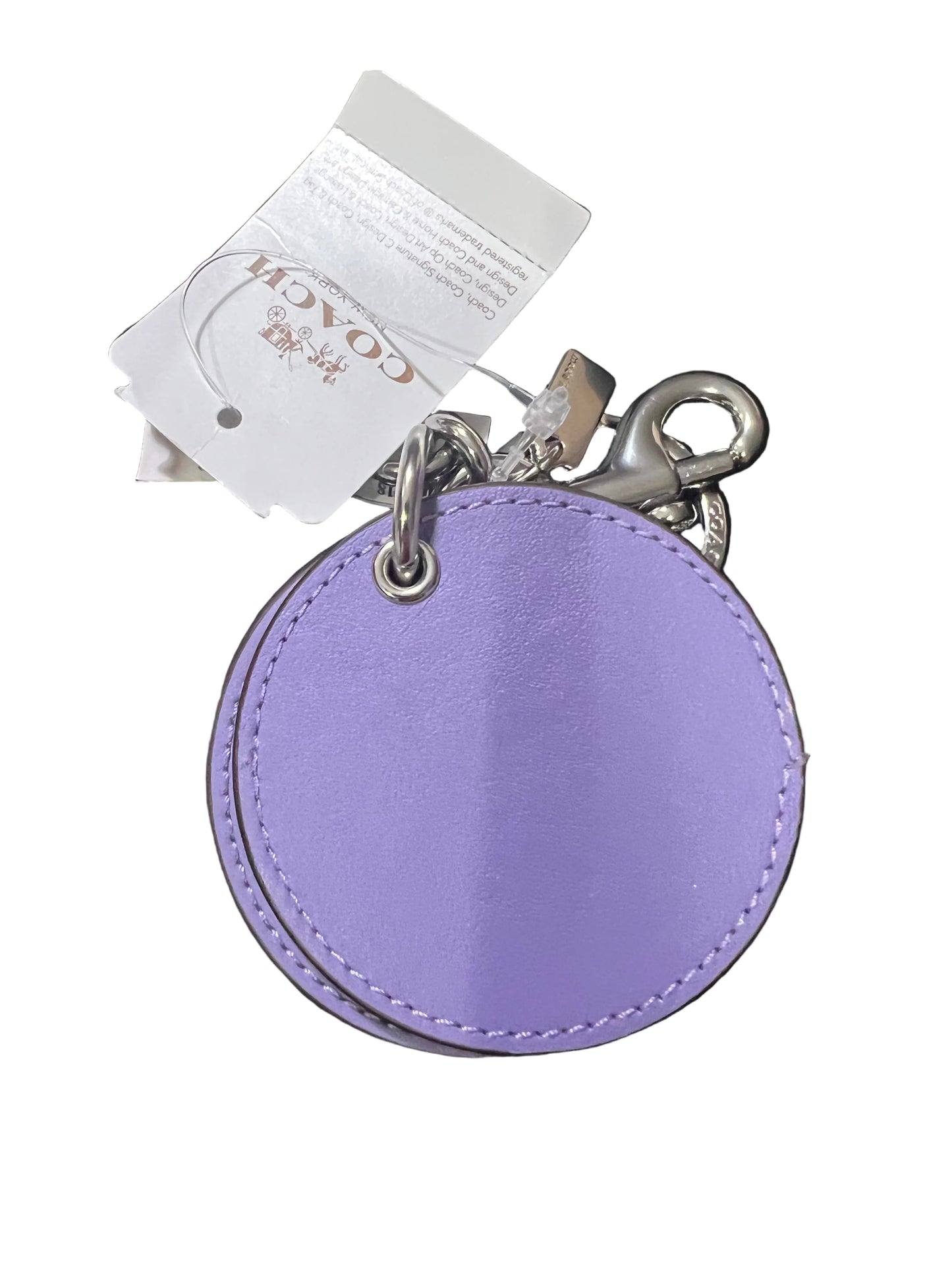 Coach Purple Mirror Bag Charm