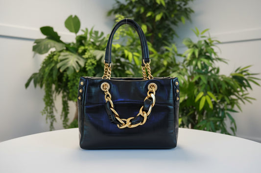 SPECIAL LIMITED TIME PRICE - Balmain Embossed Soft Small Leather 1945 Tote