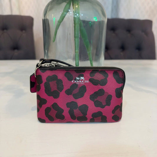 Coach Ocelot Pink Wristlet