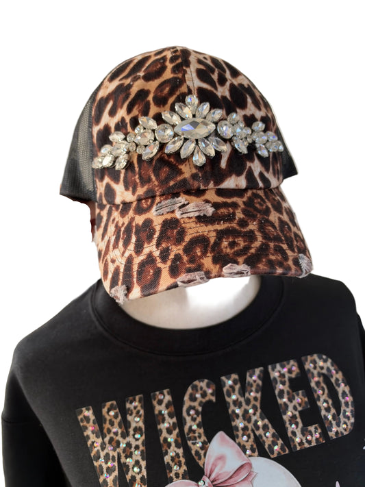 Crown Jewel Leopard Trucker Cap
