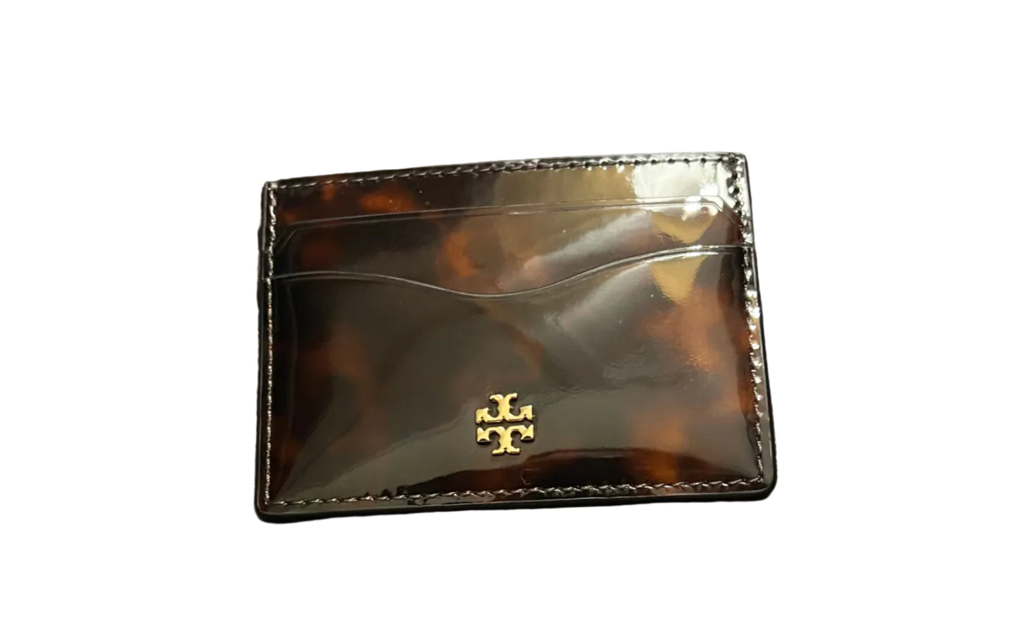 Tory Burch Tortoise Patent Leather Shoulder Bag w/Wallet