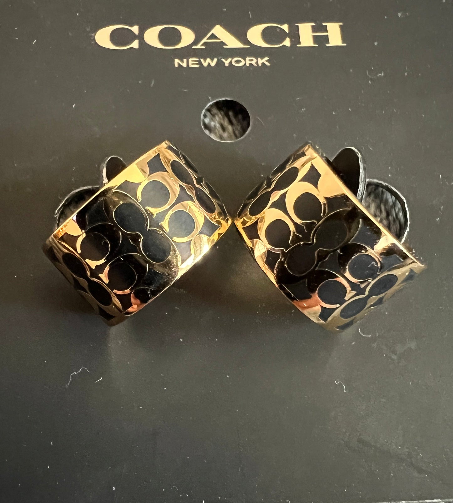 Coach Gold and Black Huggies