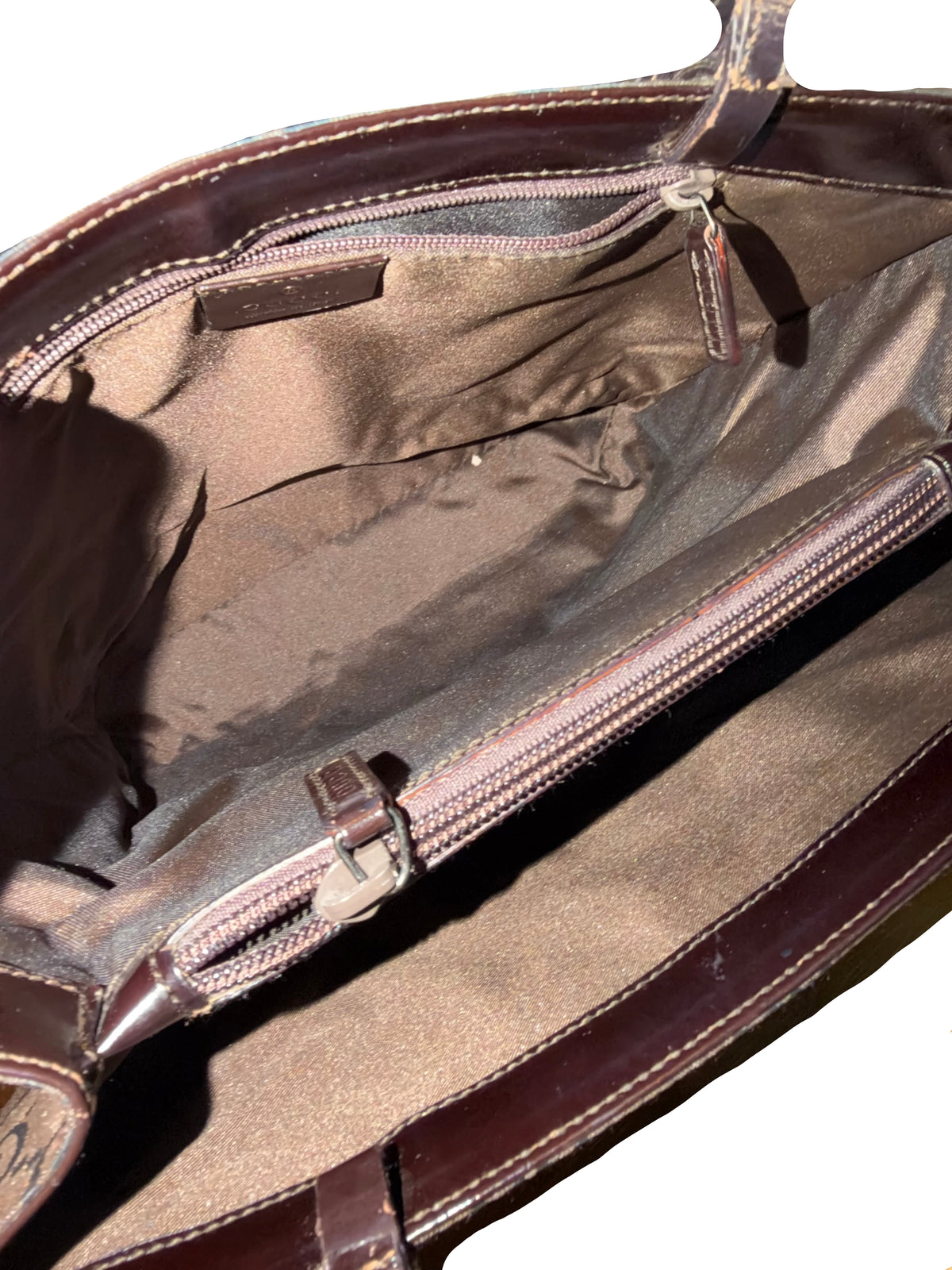 Gucci Vintage Tom Ford Era GG Monogram Dual Pocket Tote