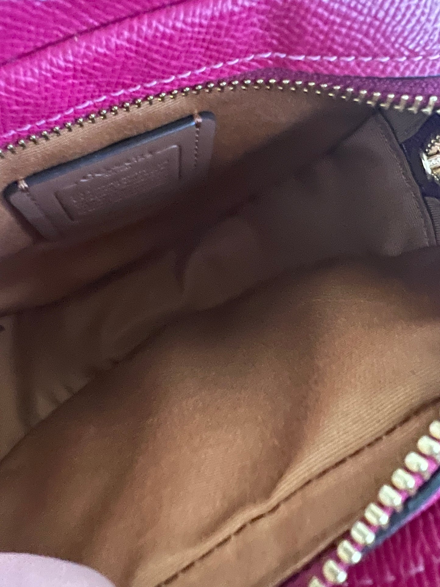 Coach Leather Raspberry