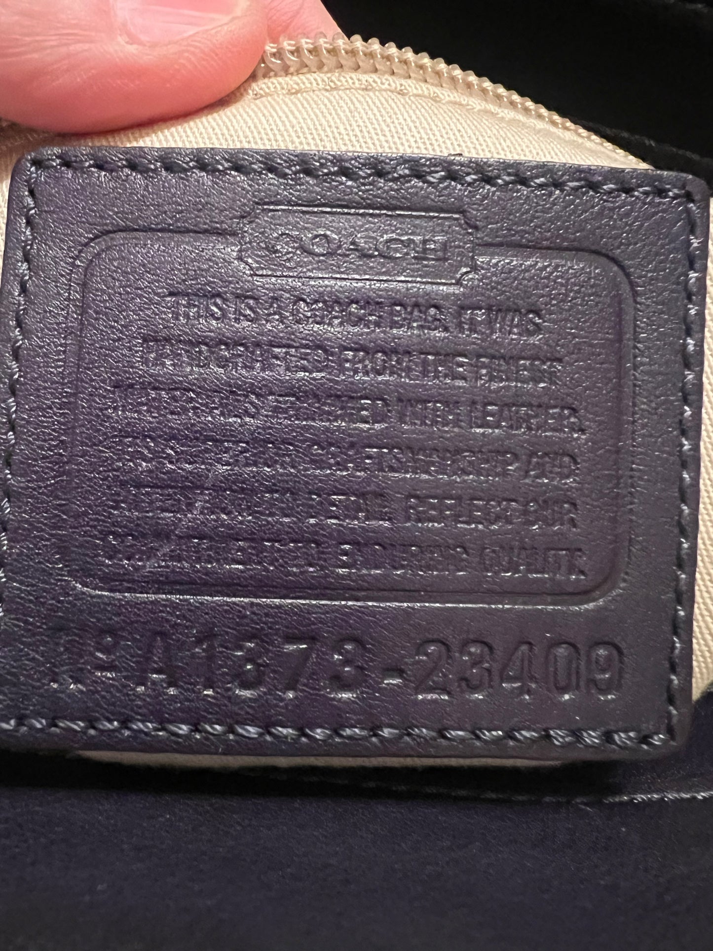 Coach Legacy Purple Zebra Tote