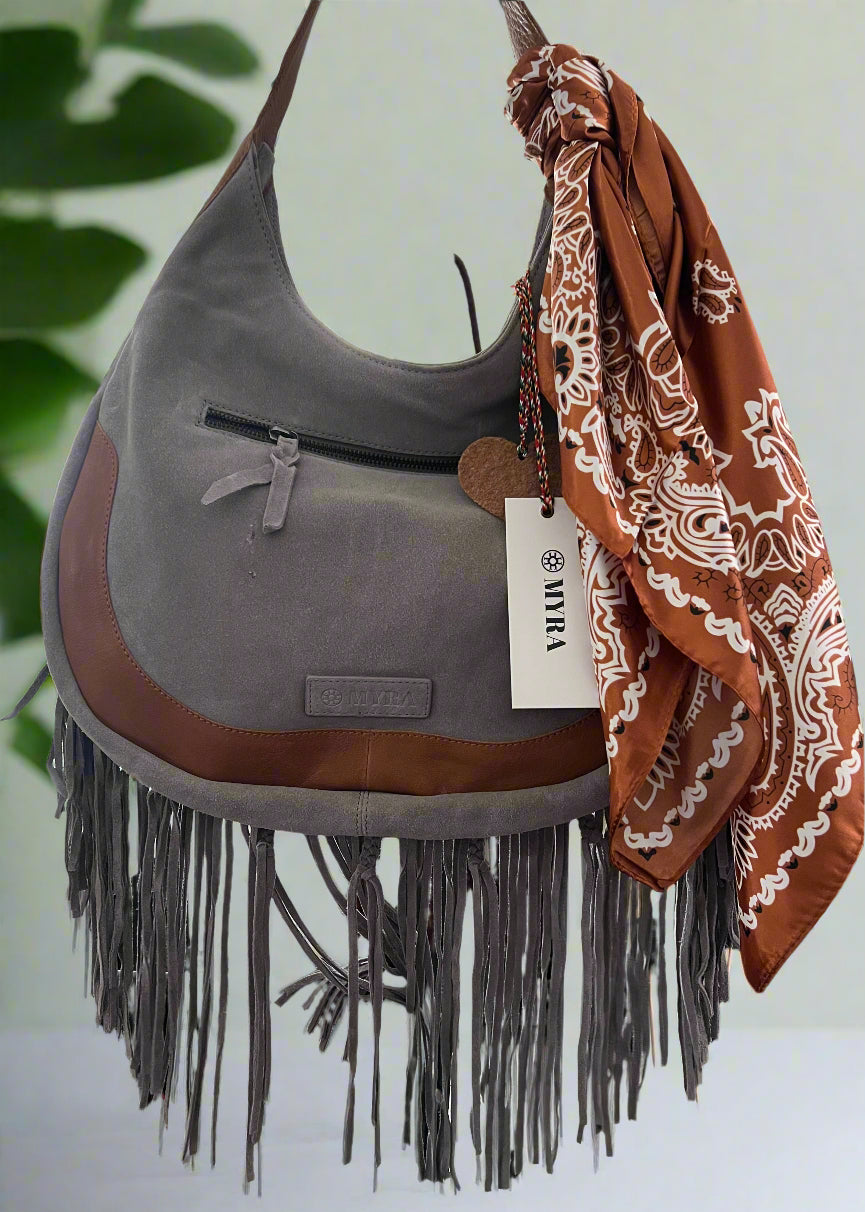 Myra Sage Whisper Fringe Hobo - Pearl White