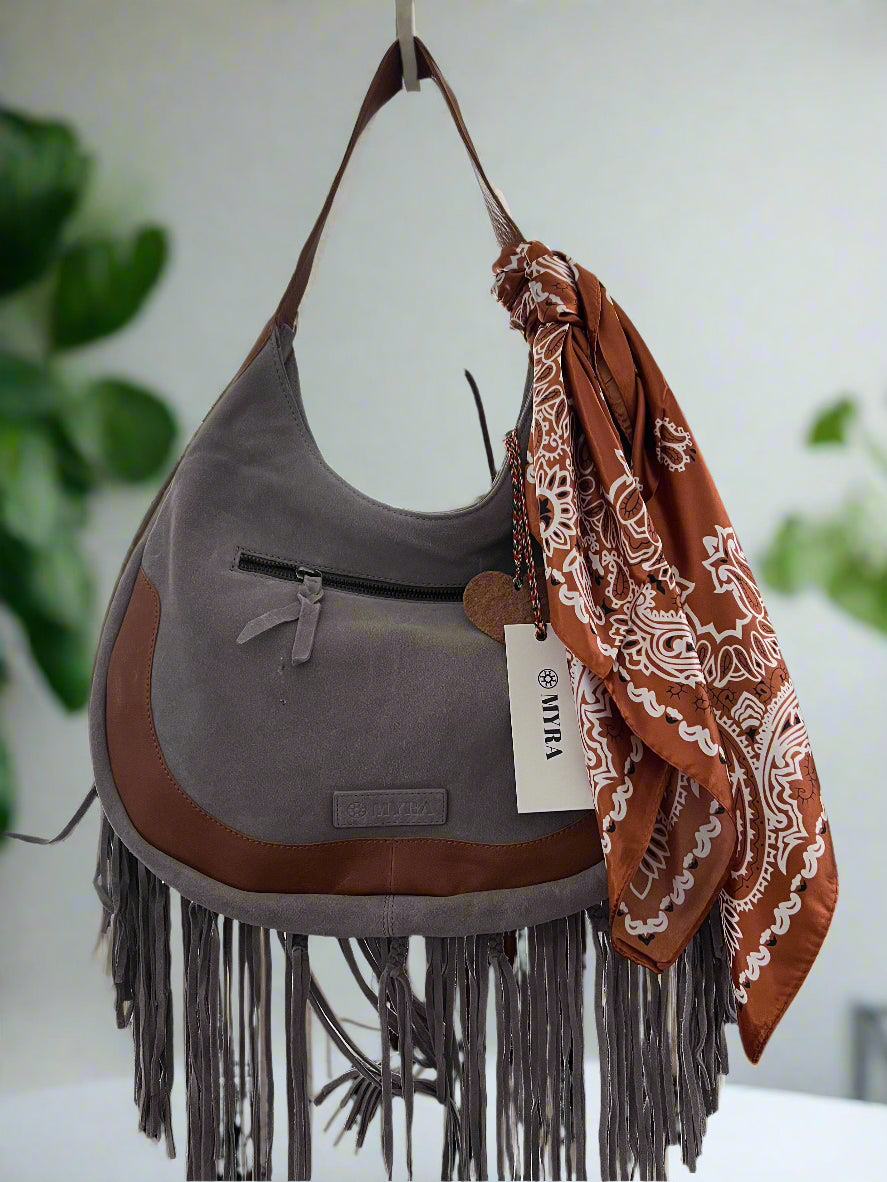 Myra Sage Whisper Fringe Hobo - Pearl White