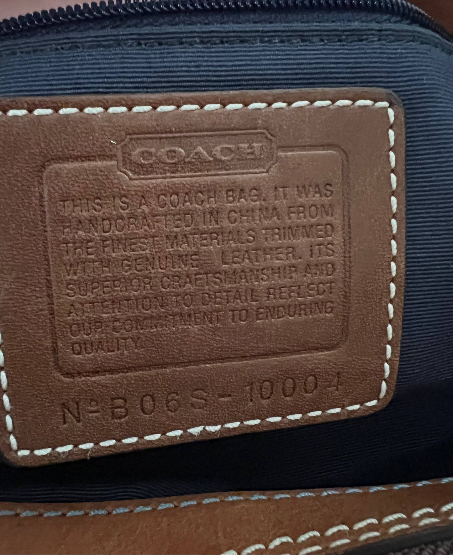 Coach Patchwork Denim Satchel